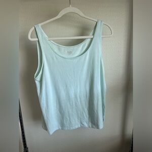 EILEEN FISHER  LIGHT MINT GREEN TANK TOP.